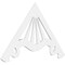 Ekena Millwork Pitch Marshall Architectural Grade PVC Gable Pediment, 48"W x 28"H x 1"P (14/12) GPP048X028X100MAR - alternate 1